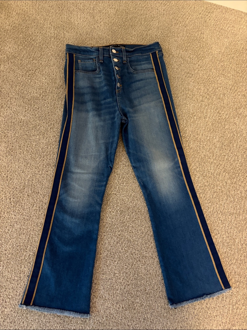Veronica Beard jeans with side stripe